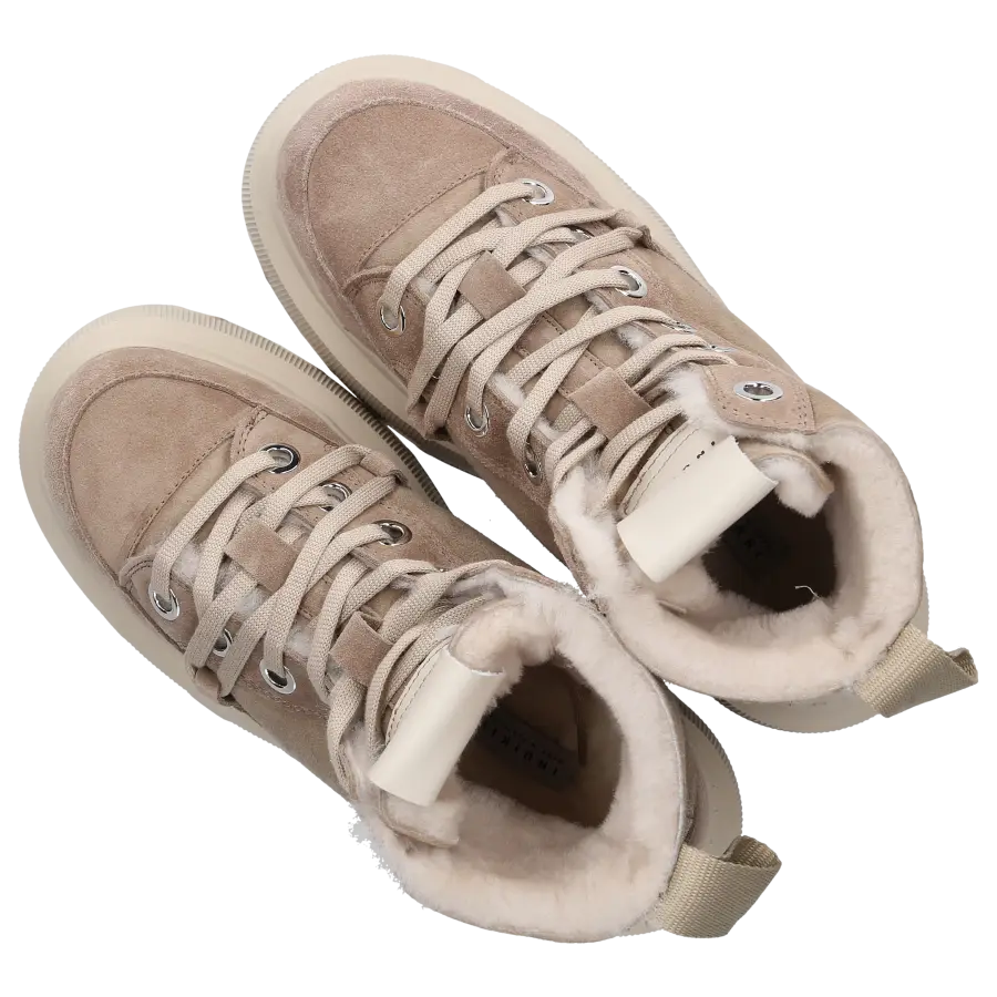 INUIKII - Snowboots MATILDA Veloursleder - grau