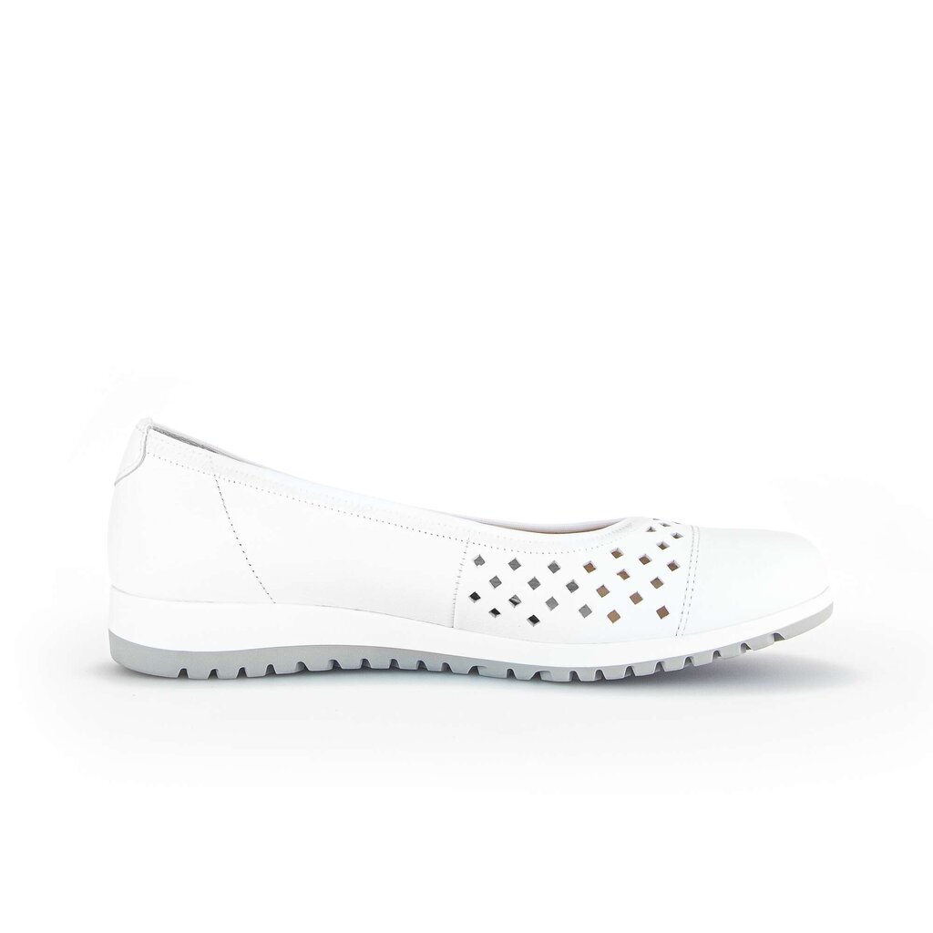 Gabor comfort Sportliche Ballerina weiß