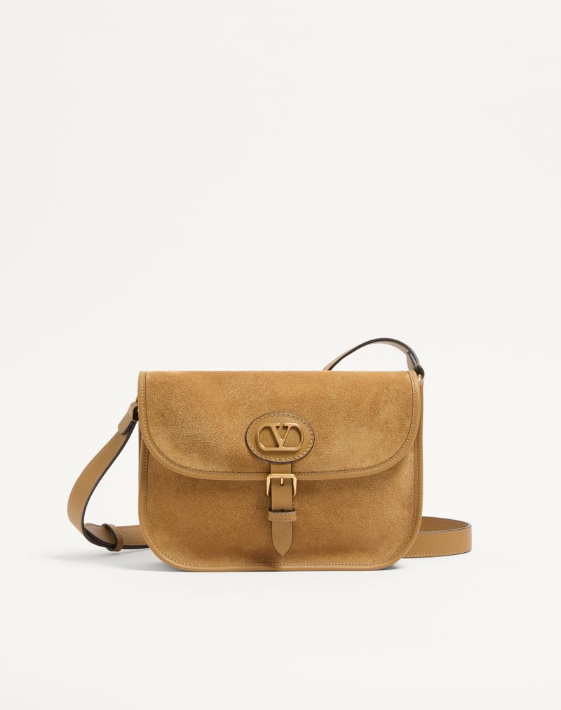 Bolsa de ombro Valentino Garavani Antibes em camurça