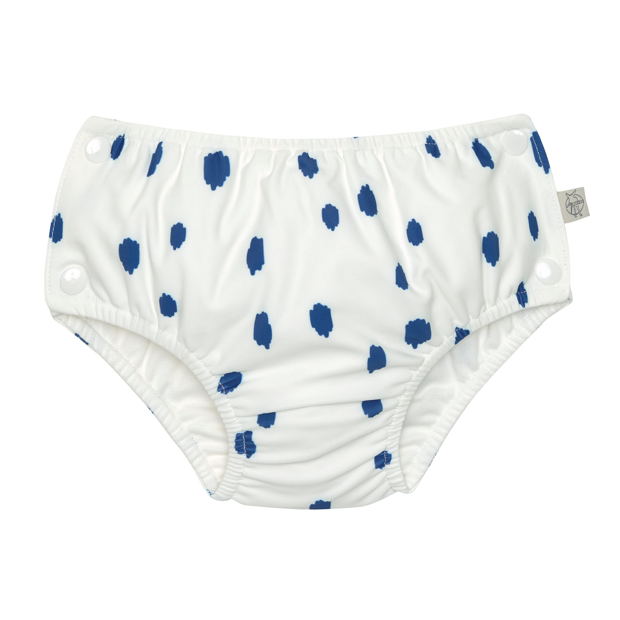 Schwimmwindel mit Druckknöpfen - Streifen, Blau Weiß