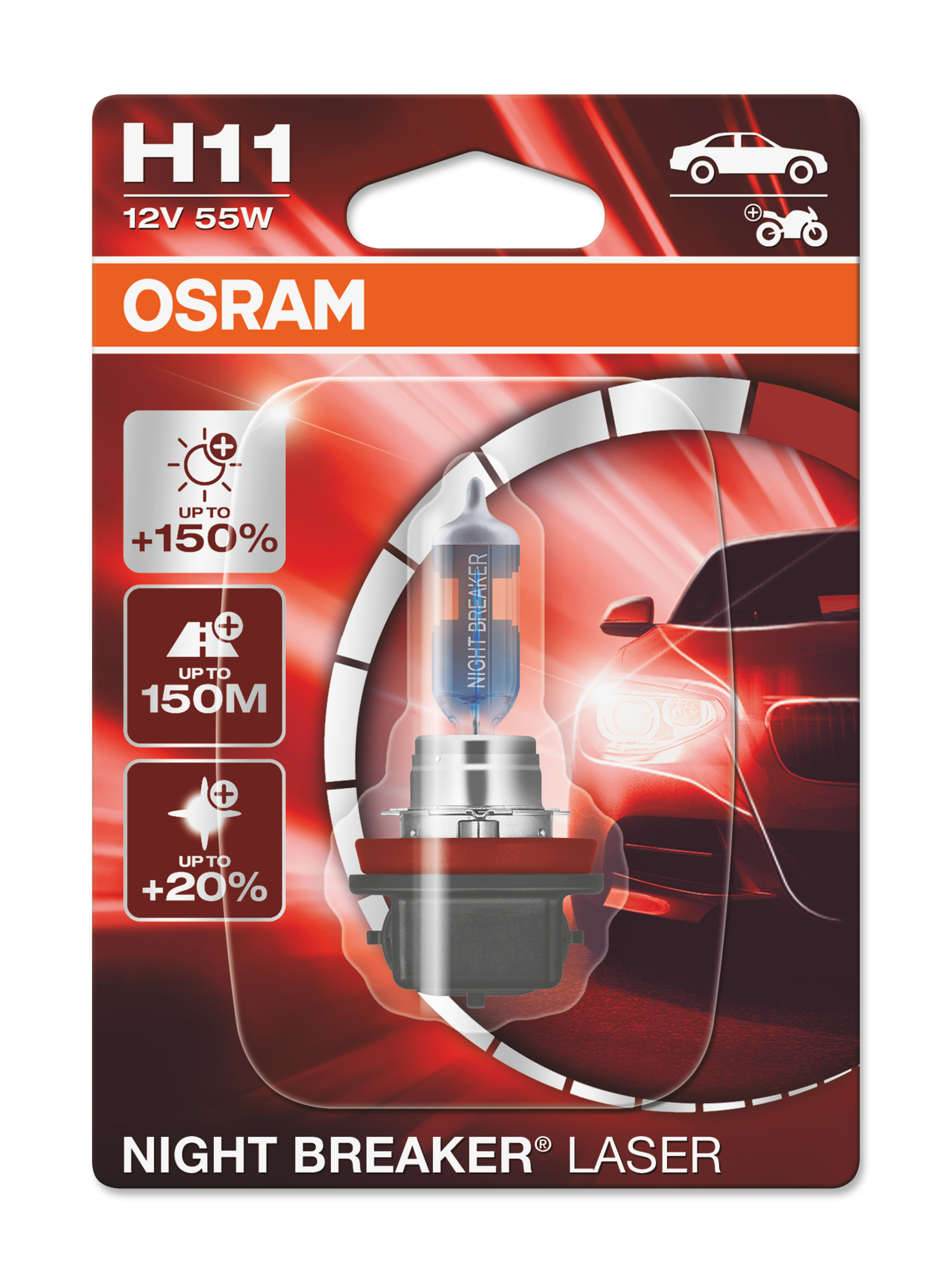 OSRAM Night Breaker Laser H11 12 V 55-W, 1 Stück - ATU