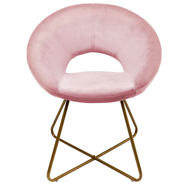 Samtstuhl SELESA, rosa