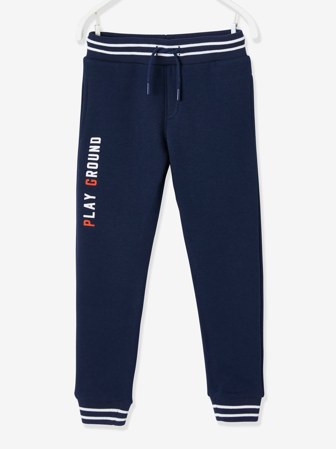 Pantalon de sport en molleton garçon marine