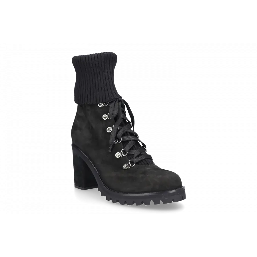 Le Silla - Stiefeletten ST.MORITZ Veloursleder - schwarz
