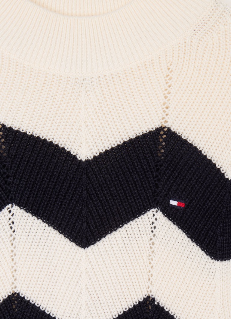 Pulover cu guler înalt din tricot gros Tommy Hilfiger