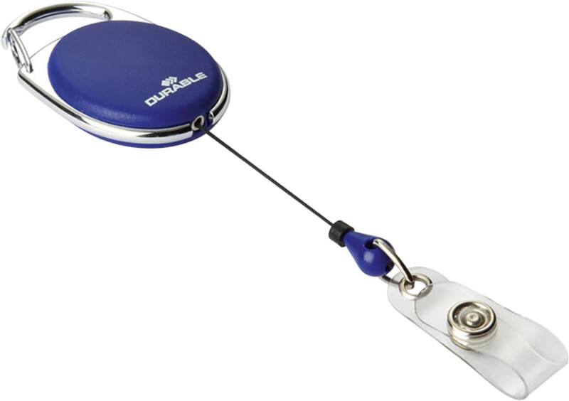 DURABLE Style Ausweishalter Abrollmechanismus 0.8 m Blau 10 Stück