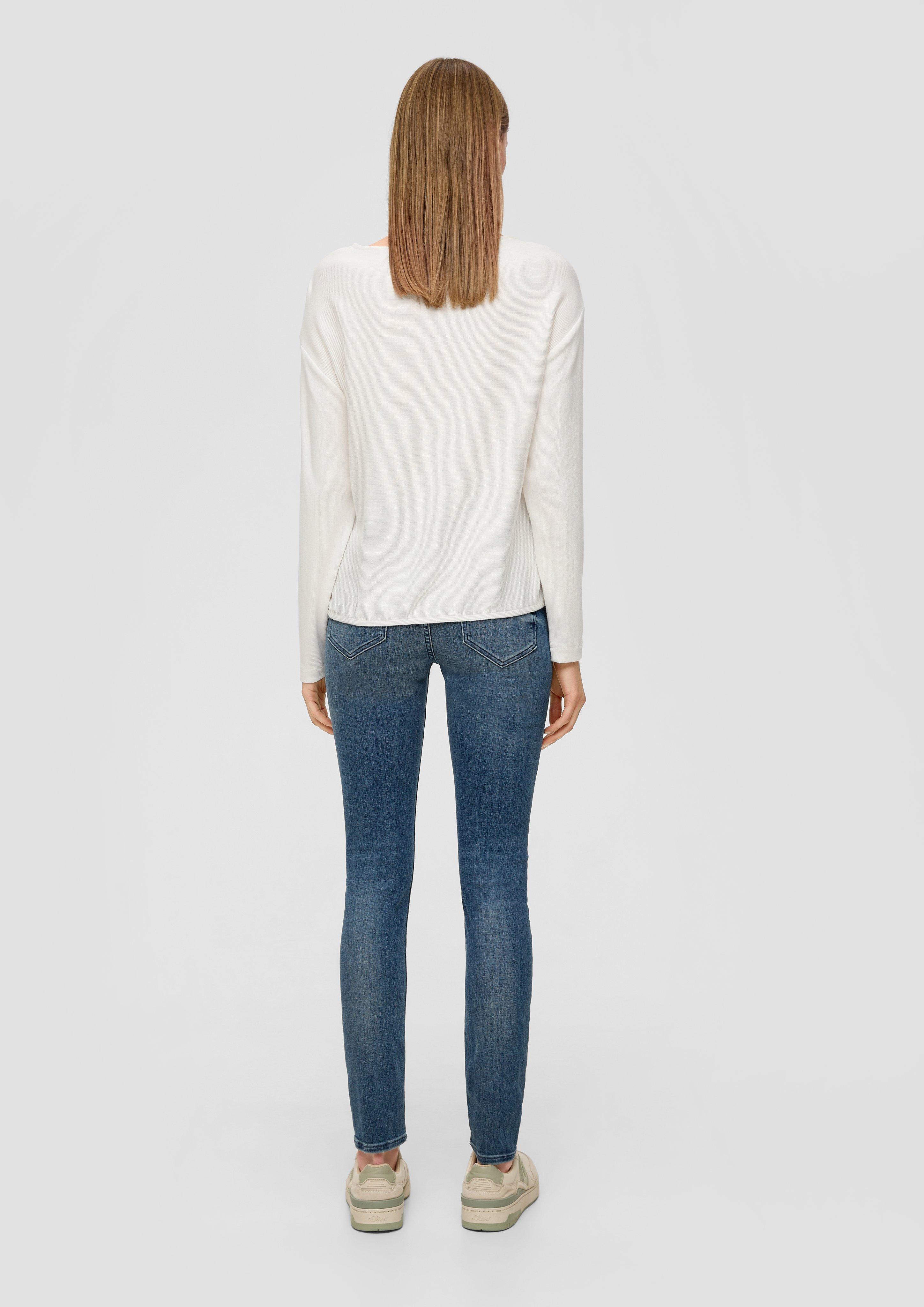 Sweatshirt mit Rippstruktur  2136402-0210