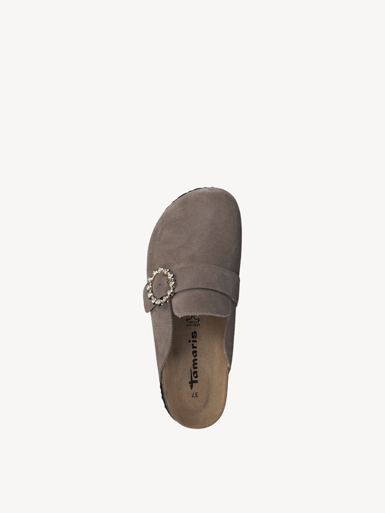 Mule en cuir - beige