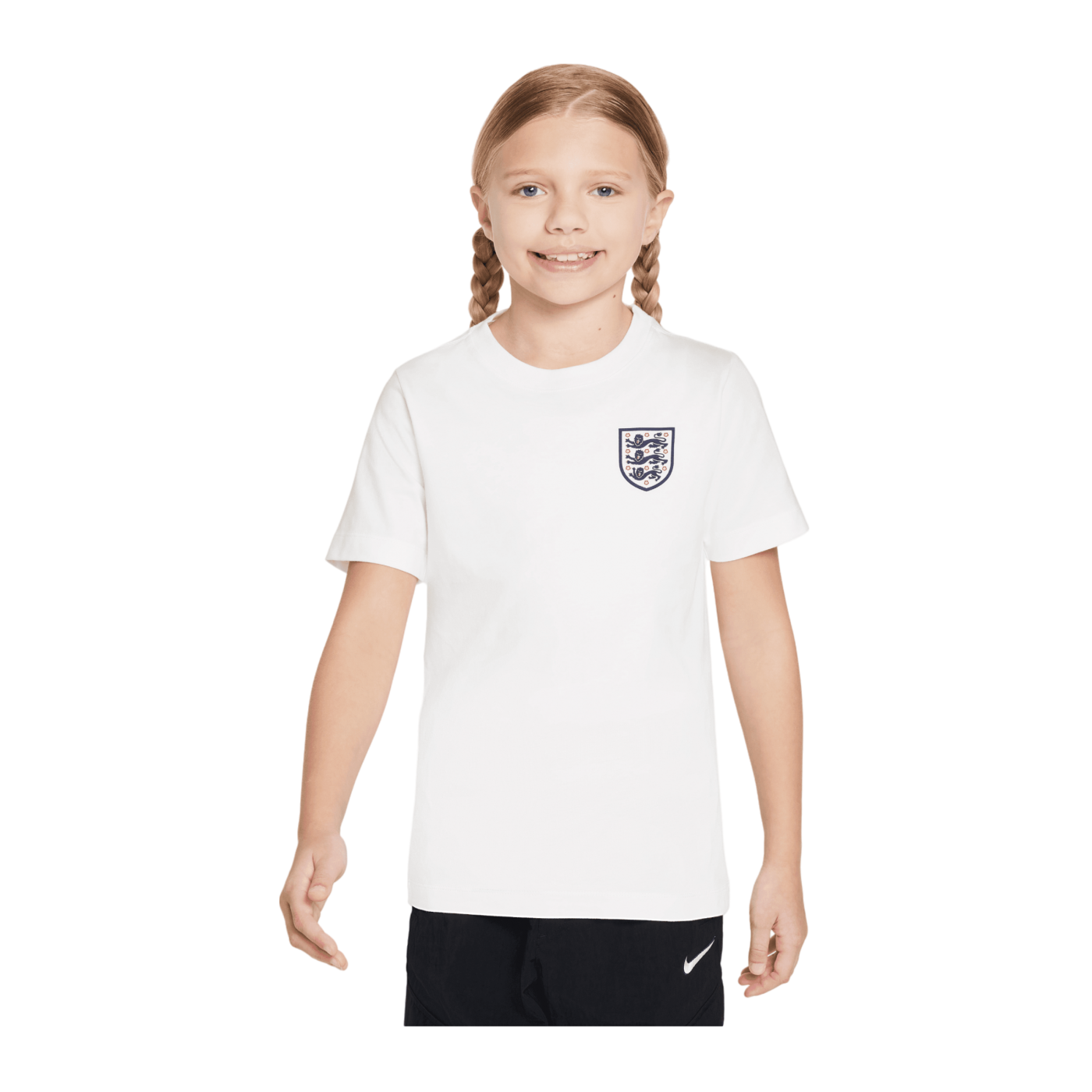 Nike England Crest T-Shirt EM 2024 Kids Weiss F100