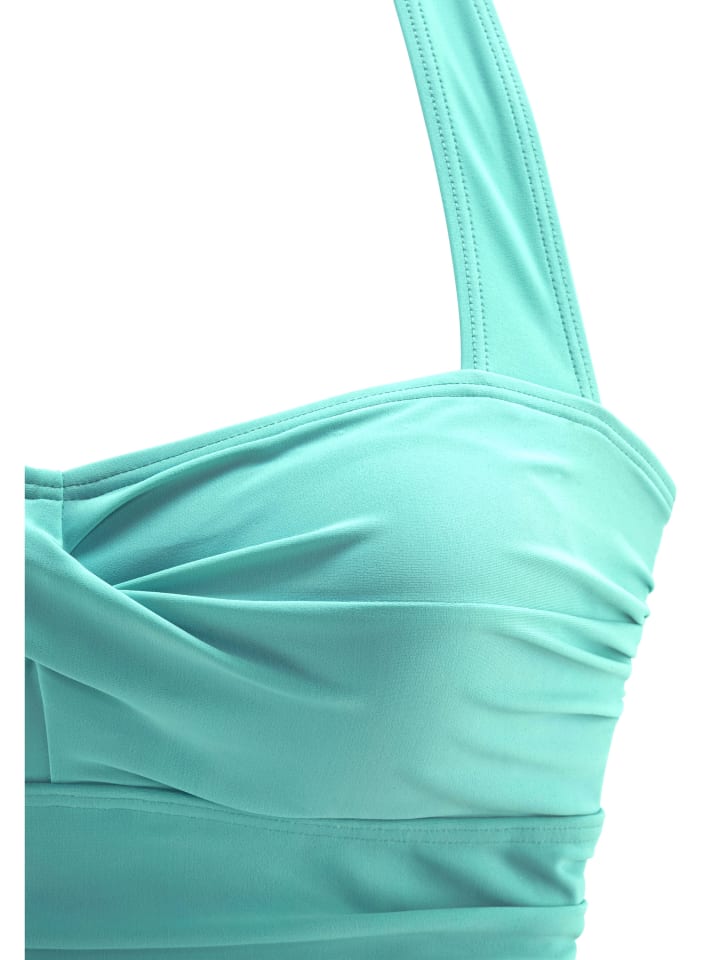 LASCANA Badeanzug in schwarz-mint günstig kaufen