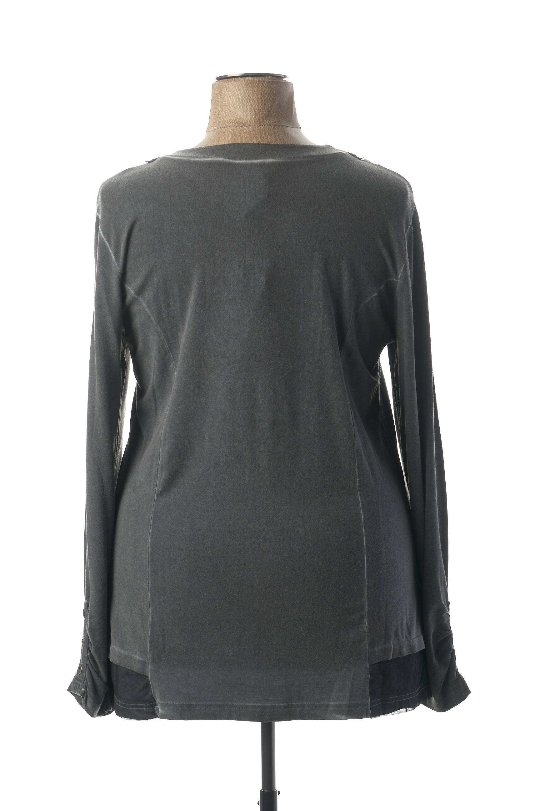 Guy Dubouis Tuniquemanchelongue Femme couleur gris