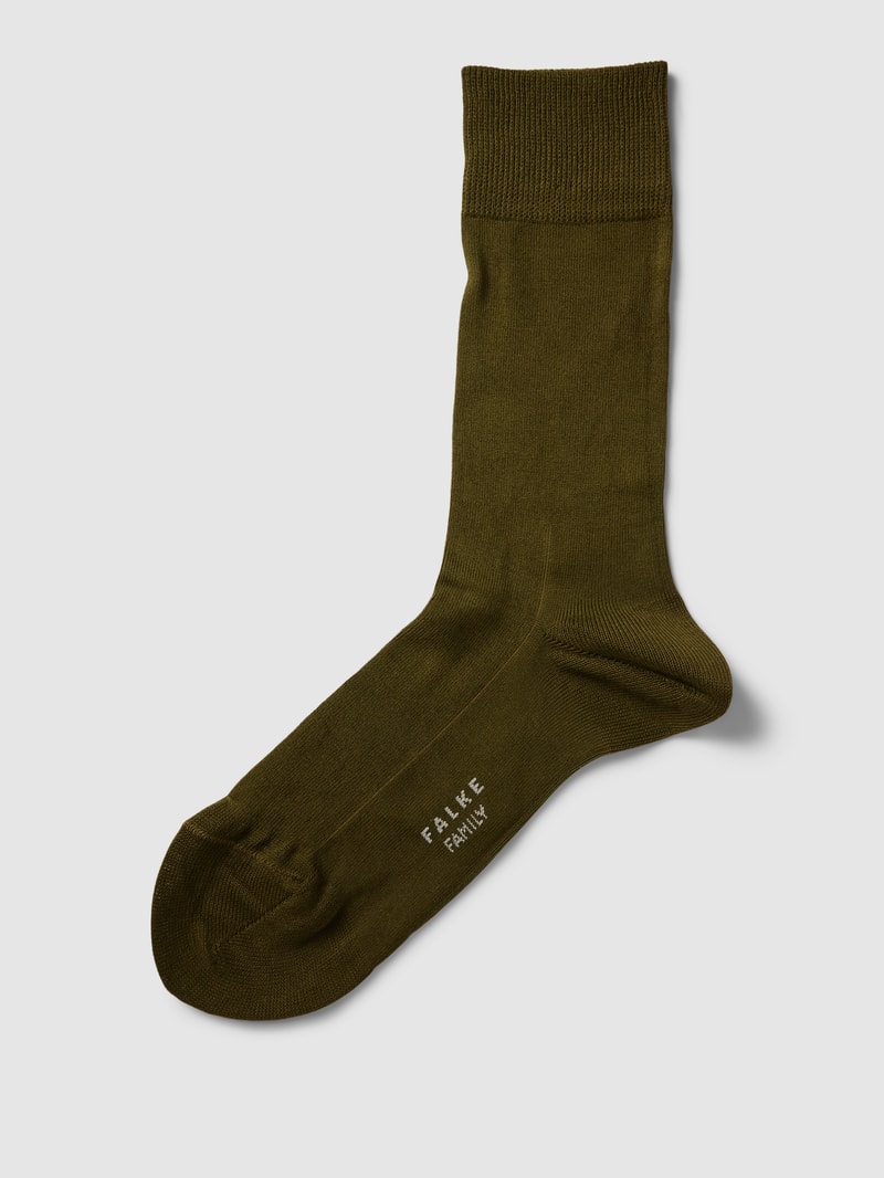 Socken mit Label-Print in dunkelgrün