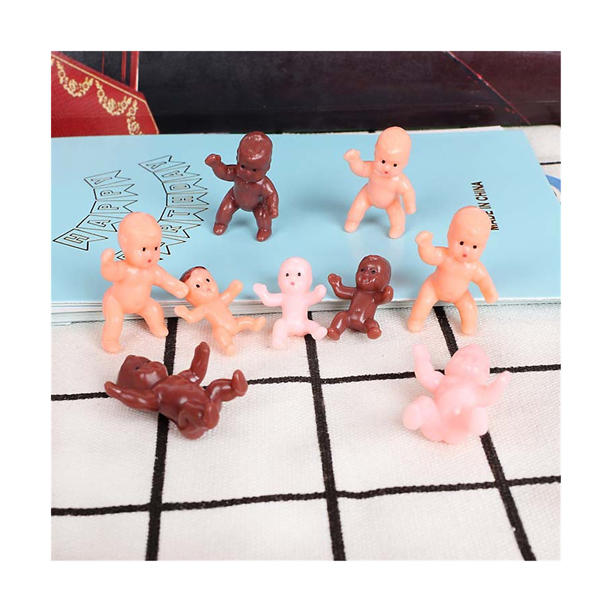 frler Mini Kunststoff Babypuppen Dekorationen Mitgebsel für Kinder
