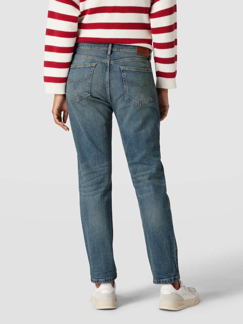 Relaxed Fit Jeans mit Reißverschluss in jeans