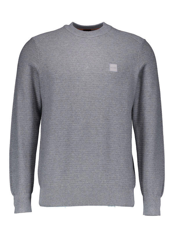 BOSS Orange, Pullover, Baumwolle-Kaschmir, grau