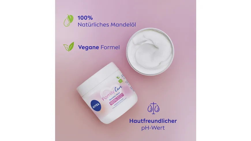 NIVEA Creme Family Care sensible Haut intensive Pflege 450 ml
