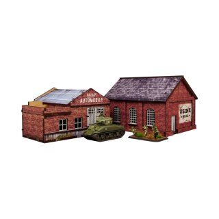 WW2 Normandy Garage & Factory (PREPAINTED)