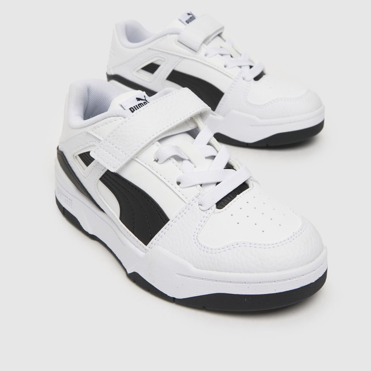 PUMA fehér és fekete slipstream junior edzőcipők