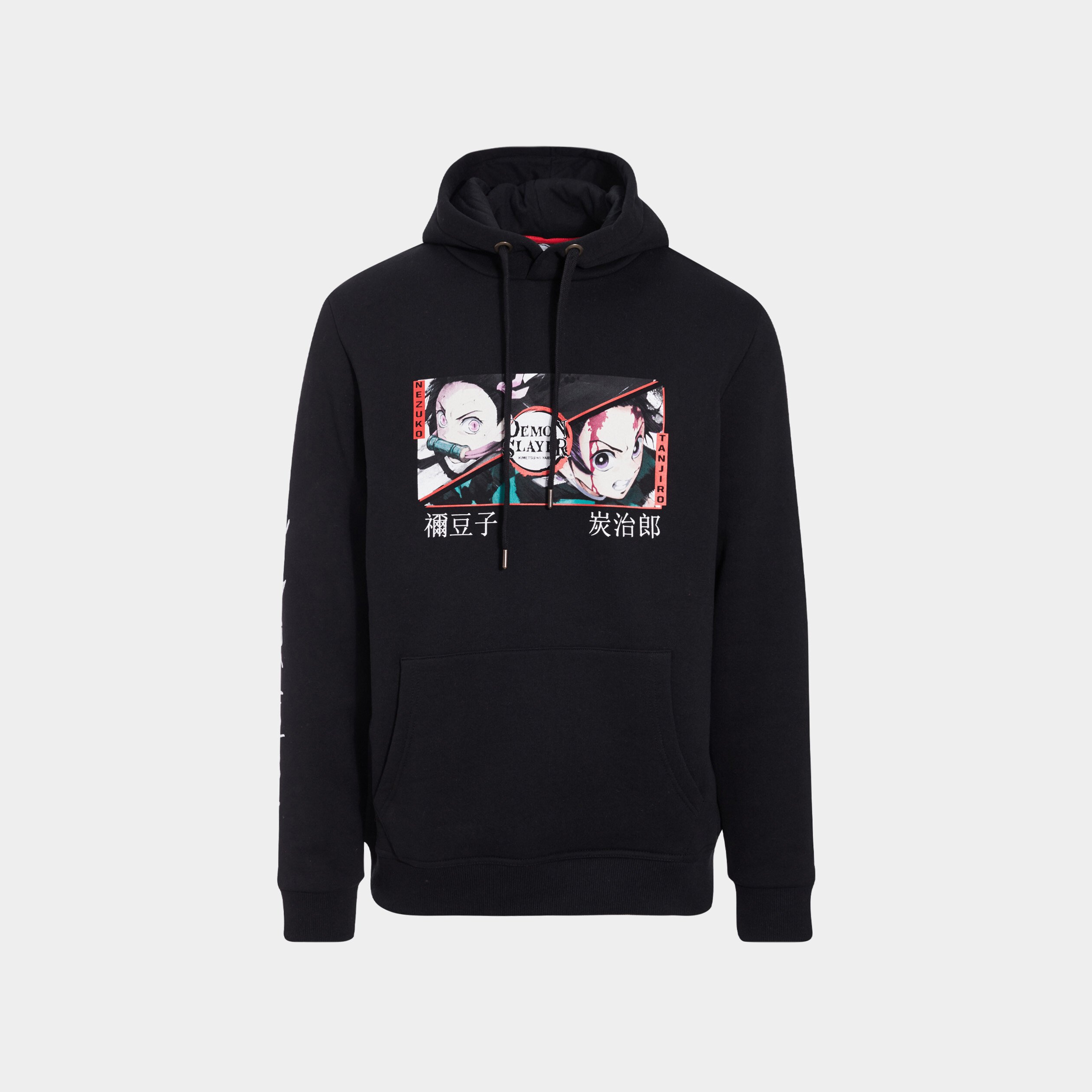 Sweat à capuche hoodie Demon Slayer noir homme | La Halle