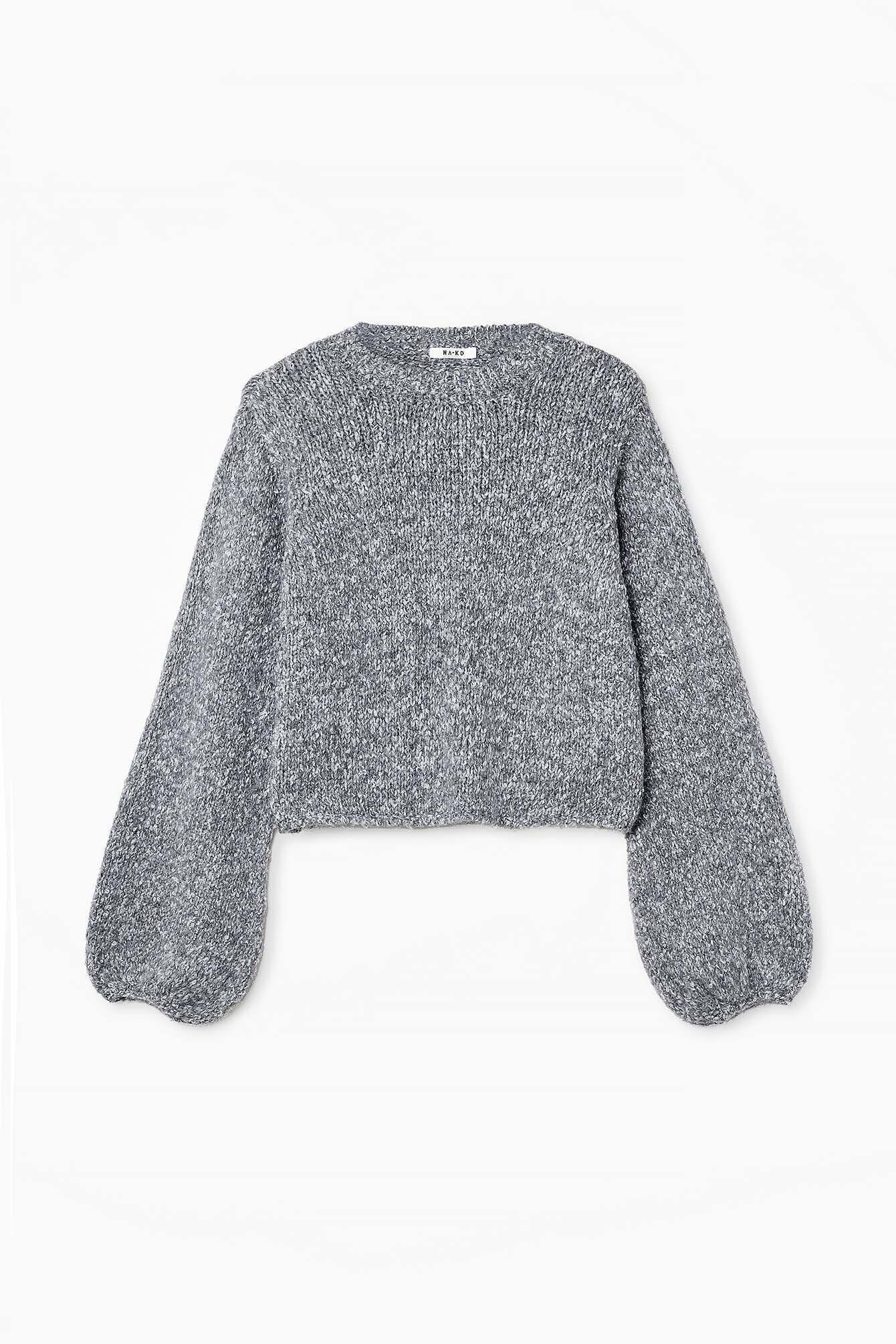 Gestrickter Pullover mit offenem Rücken