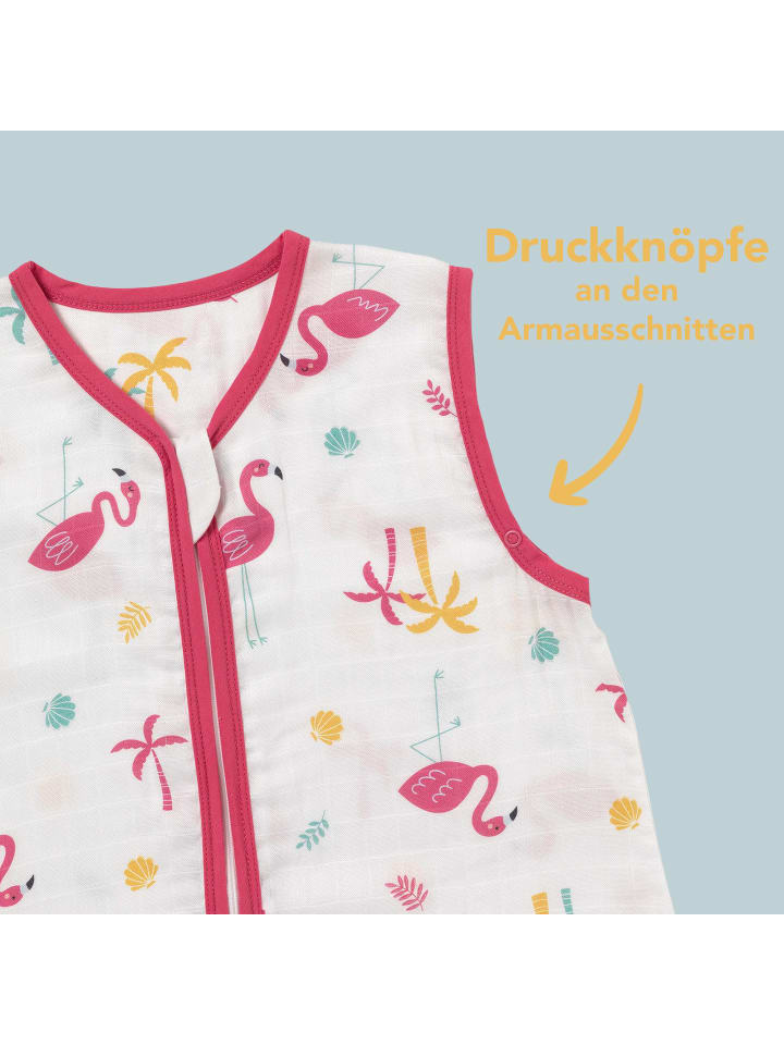 Schlummersack Musselin Babyschlafsack, 0.5 TOG in Pink günstig kaufen