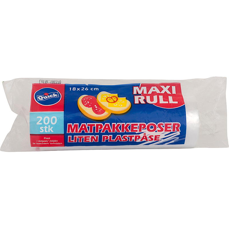 Quick Matpakkeposer Maxi 200 stk