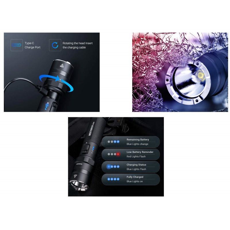 Nextorch P84 Wiederaufladbare 3000 Lumen LED