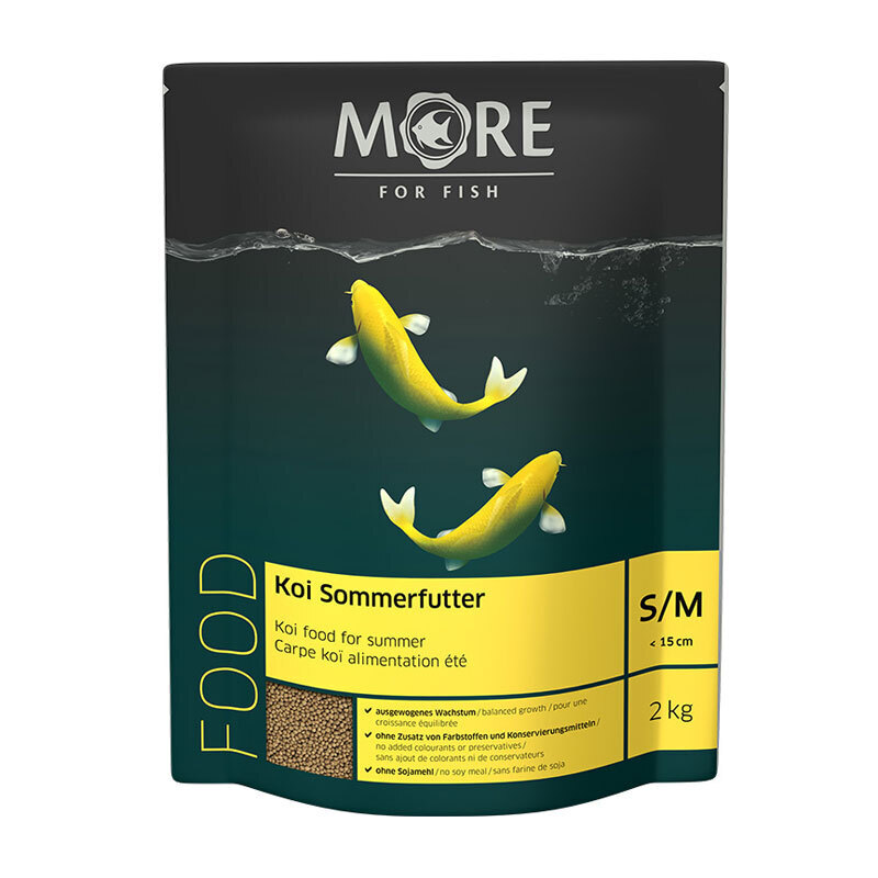 MORE Hauptfutter MORE FOR FISH Koi Sommerfutter 2mm 2 kg