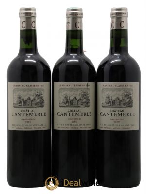 Château Cantemerle 5ème Grand Cru Classé  2009 - Lot de 3 Bouteilles