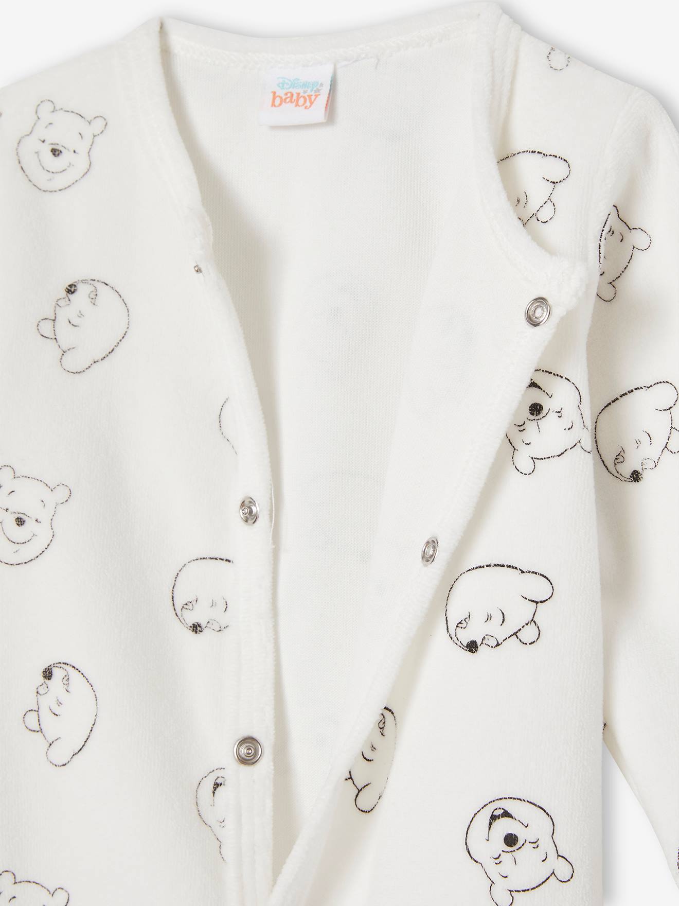 Ensemble bébé garçon dors-bien + body + bonnet DS® Winnie l'Ourson ecru
