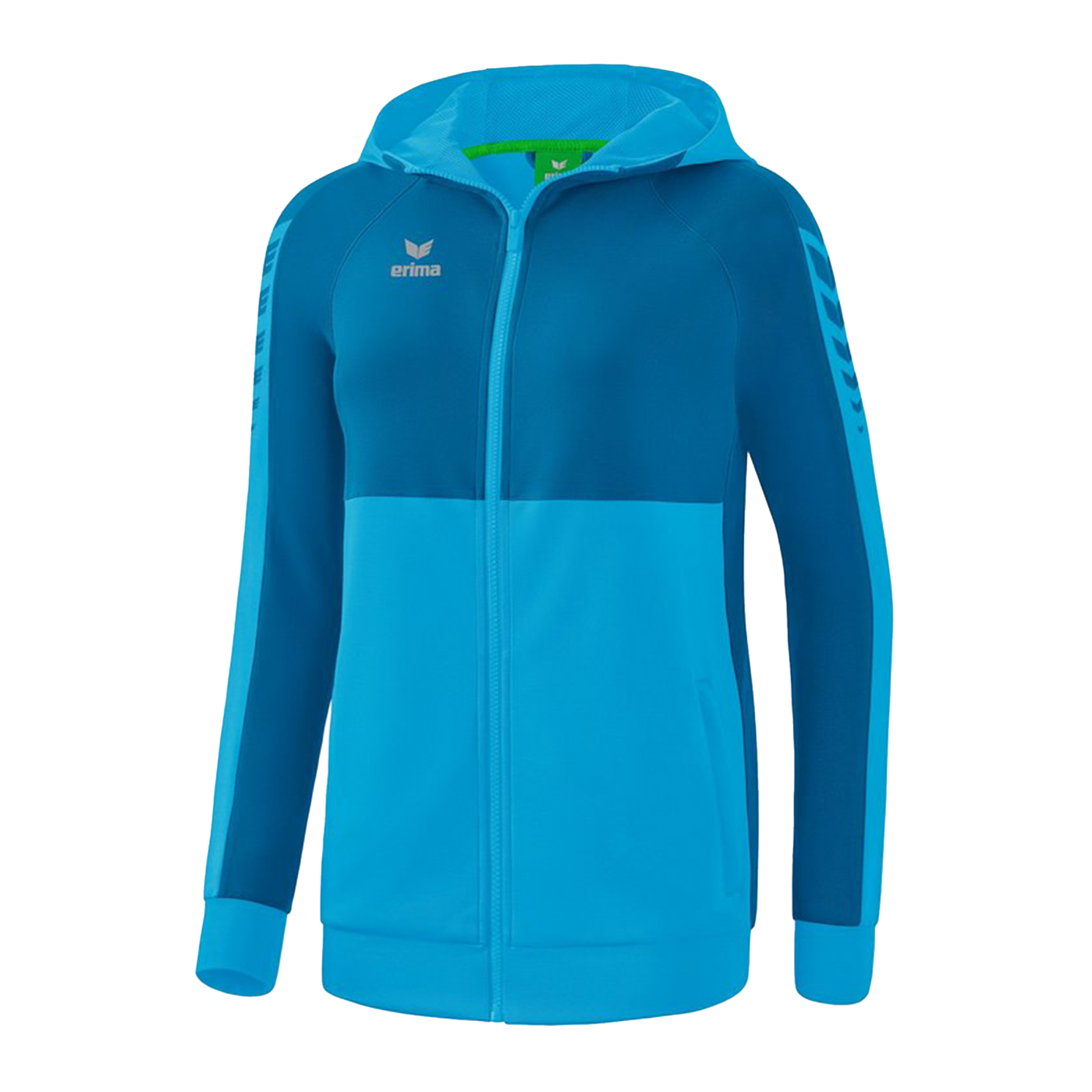 Erima Six Wings Kapuzenjacke Damen Hellblau