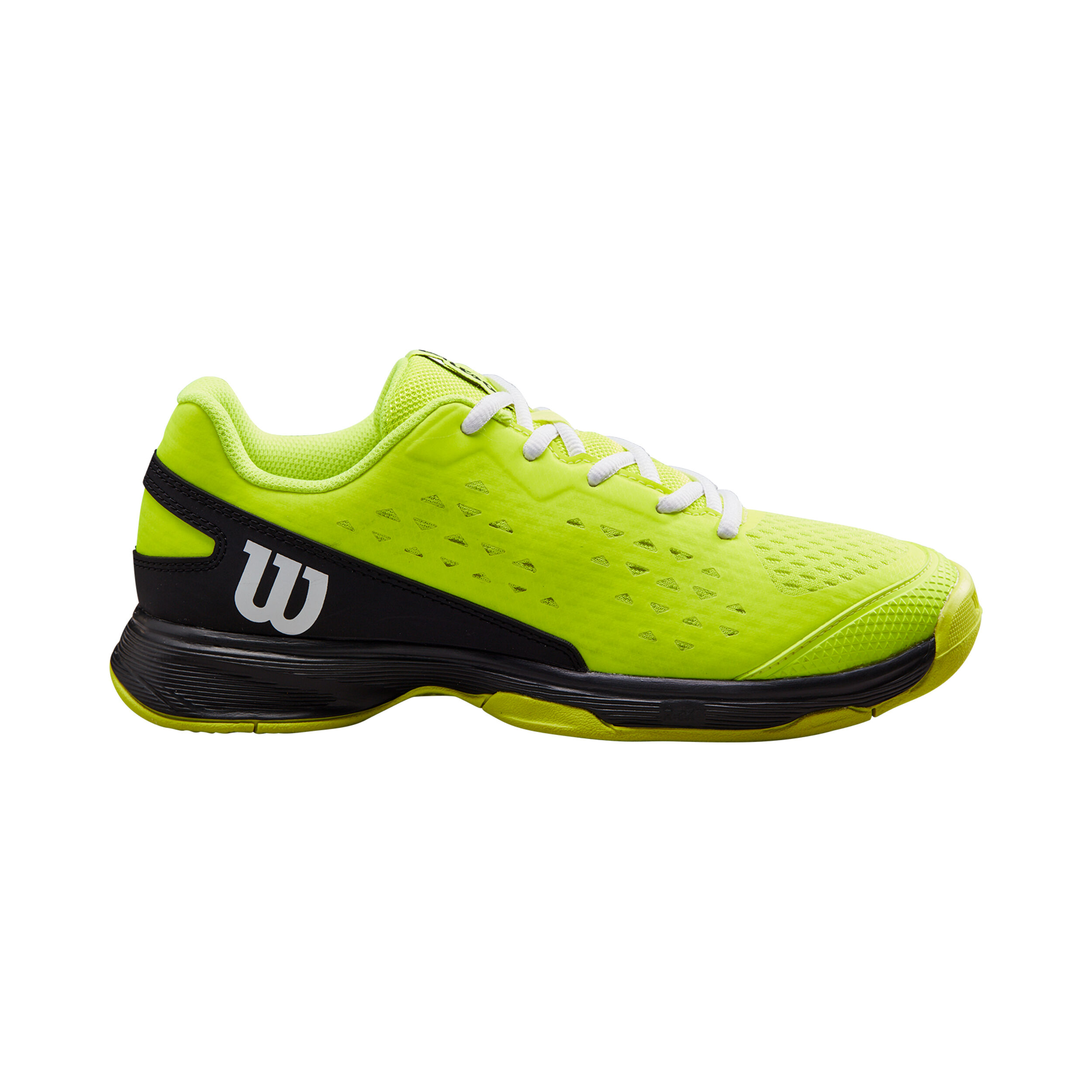 Rush Pro 4.0 Allcourtschuh Kinder - Neongelb, Schwarz