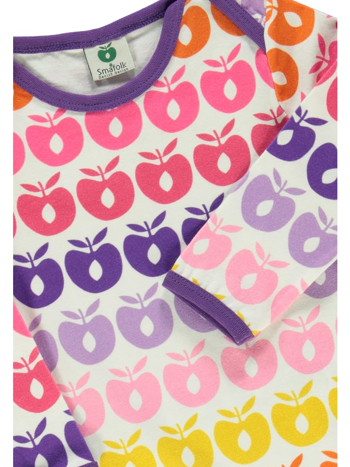 Småfolk Baby Body LS & Leggings Set Mini Retro Apples in sea pink günstig kaufen