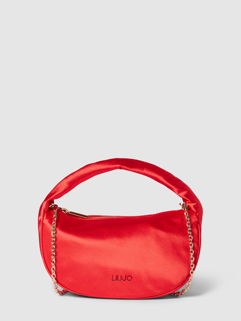 Handtasche mit Label-Detail Modell 'Gidth' in koralle