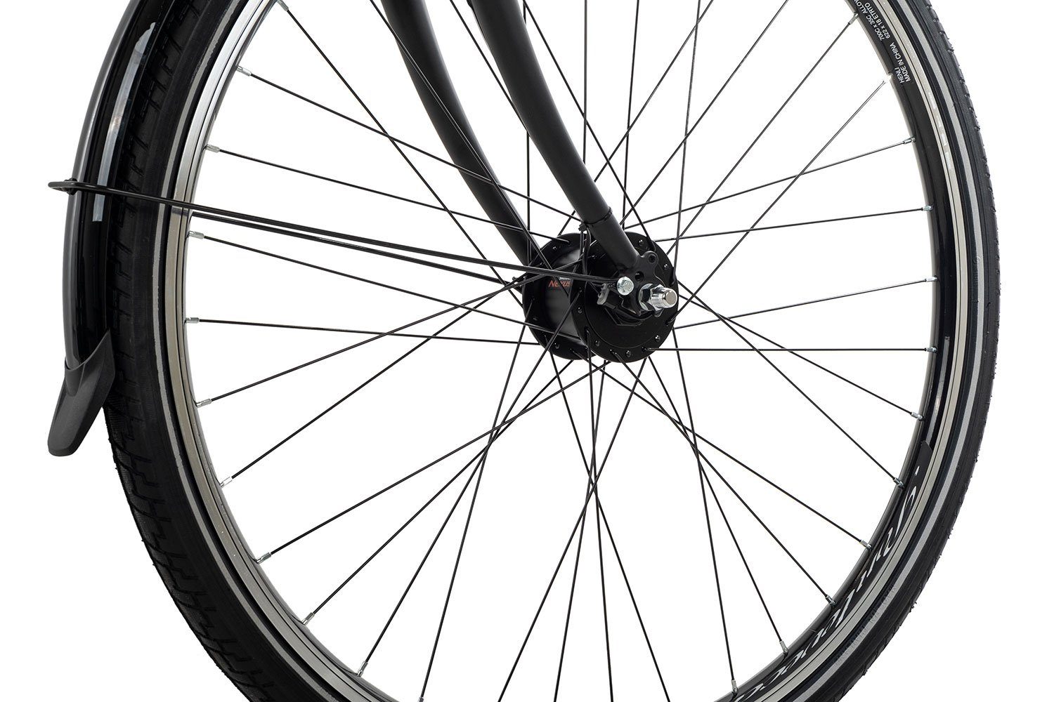 Ciclista Cityrad Ponte Vecchio, 21 Gang Shimano Tourney 21 Schaltwerk, Kettenschaltung, Trekkingrad schwarz/grau