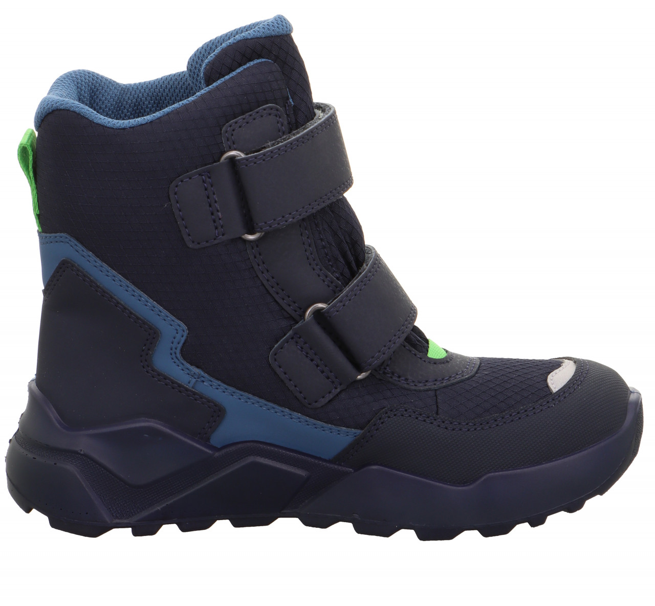 ROCKET - Blau/Grün Boots mit Klettverschluss