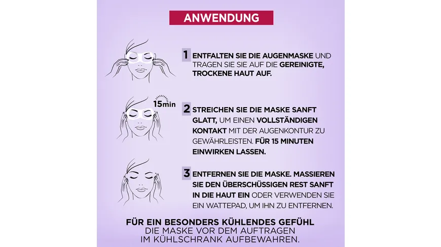 L'Oréal Paris Revitalift Tuchmaske Augen