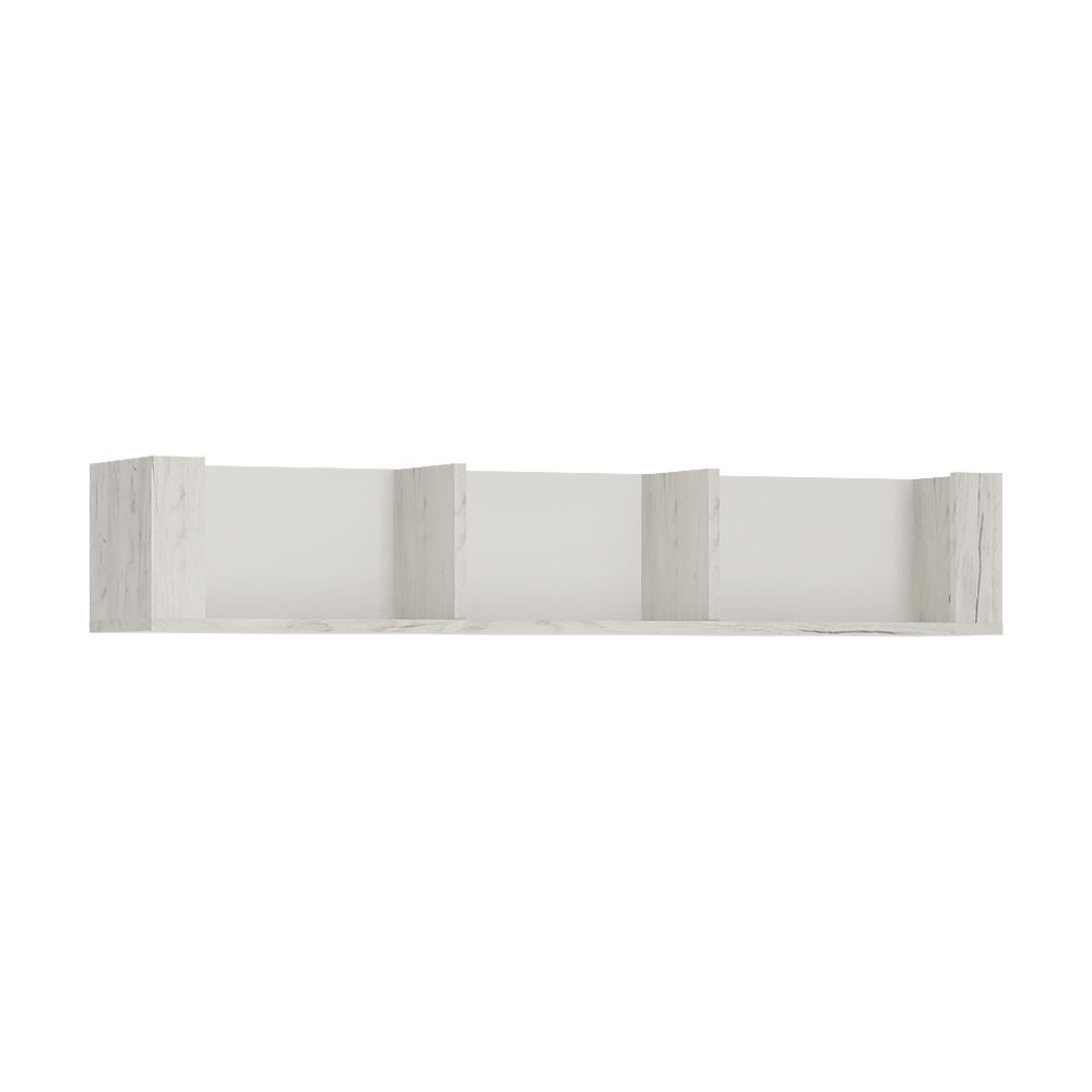 Lomadox Schlafzimmer-Set AMANTEA-129, (Spar-Set, 8-St), mit Bett 140x200cm, Craft Eiche weiß
