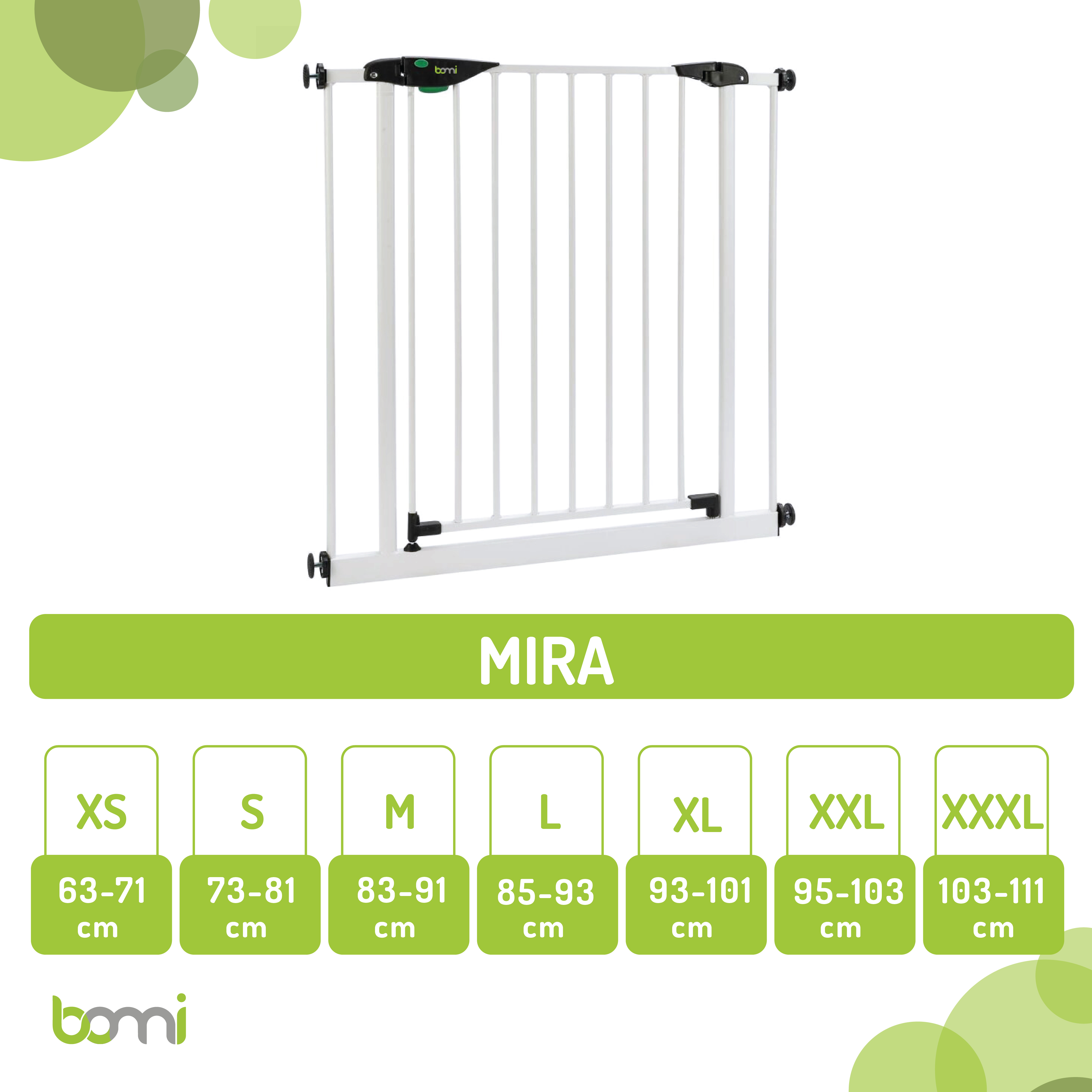 bomi Türschutzgitter & Hundeklappen bomi Türschutzgitter Mira 63-111 cm L