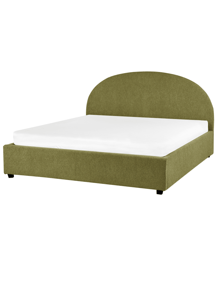 Beliani Doppelbett VAUCLUSE in Grün - (W) 174 x (H) 112 x (L) 214 cm günstig kaufen onesize