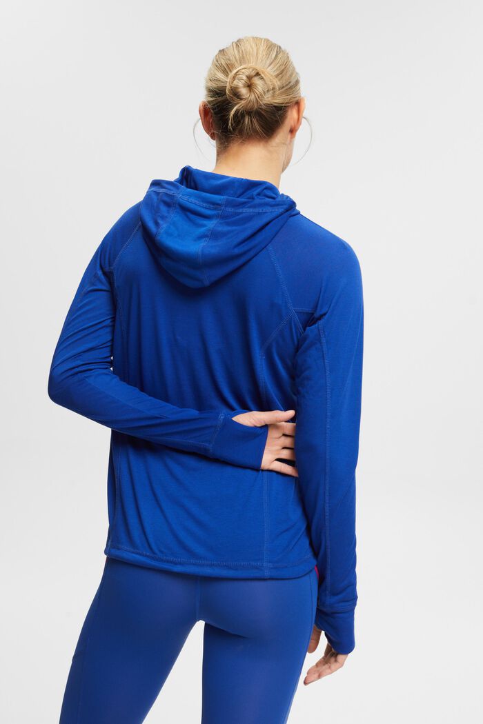 Longsleeve mit Kapuze, LENZING™ ECOVERO™