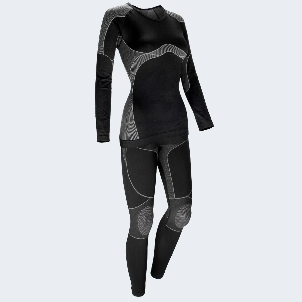 Black Snake Grey Damen Funktionsunterwäsche Set
