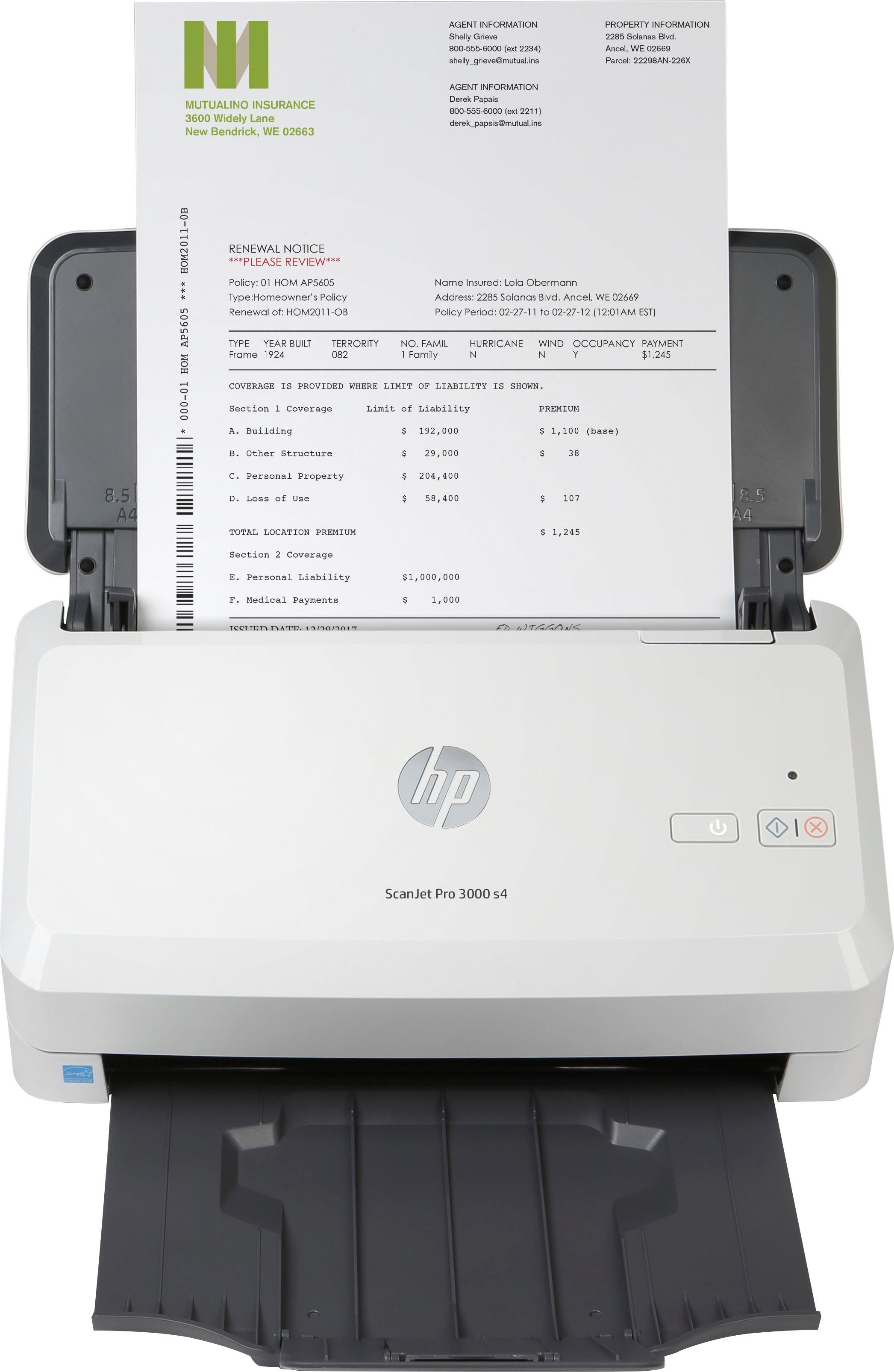 HP ScanJet Pro 3000 s4 Scanner, (HP+ Instant Ink kompatibel)