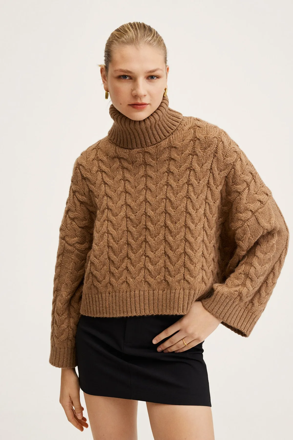 MANGO  Pullover - Braun - Regular Fit