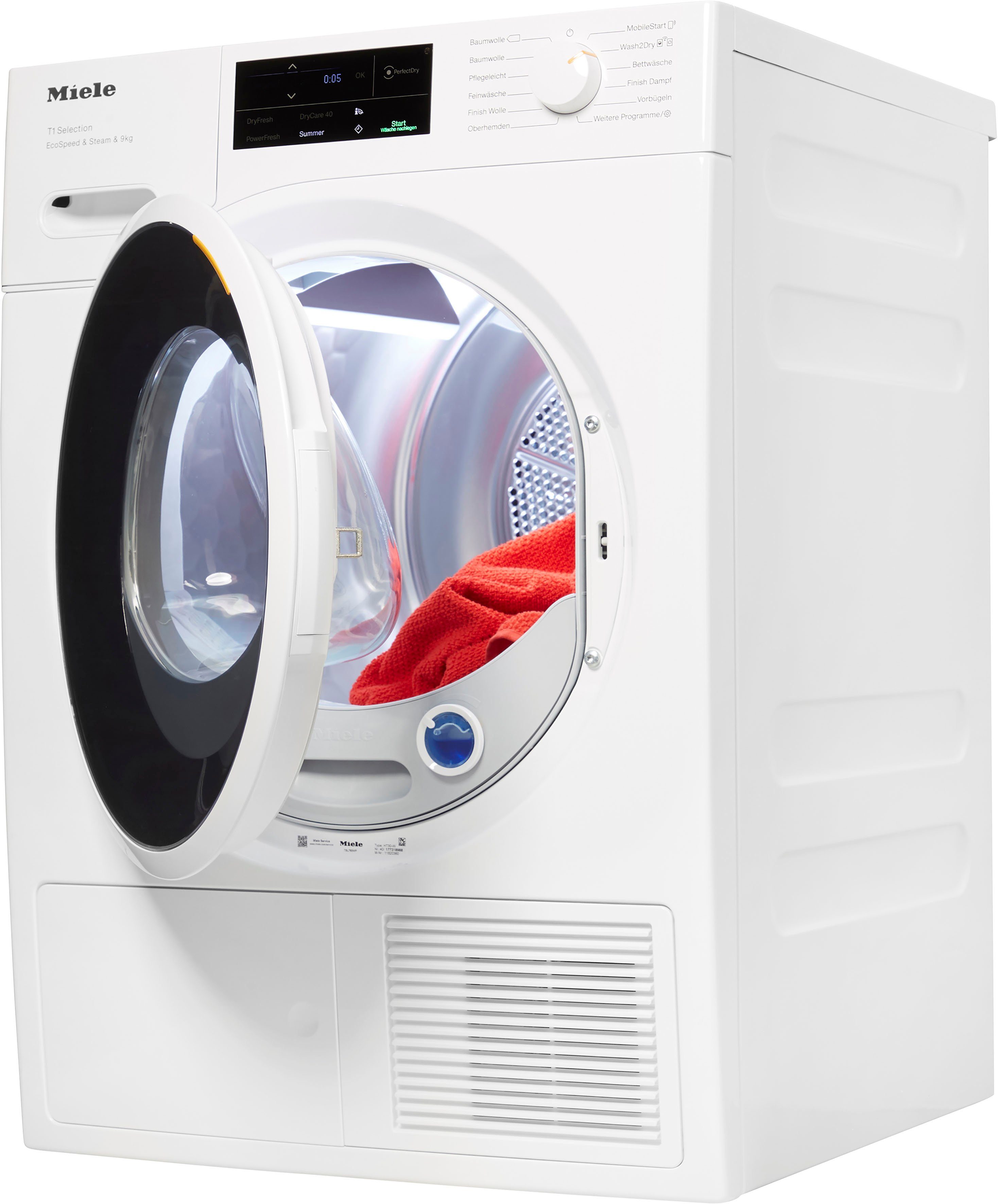 Miele Wärmepumpentrockner TSL783WP, 9 kg, SteamFinish - für weniger bügeln und mehr Frische