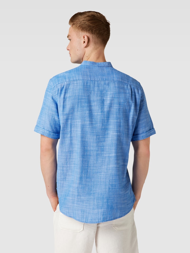 Freizeithemd mit Brusttasche in blau
