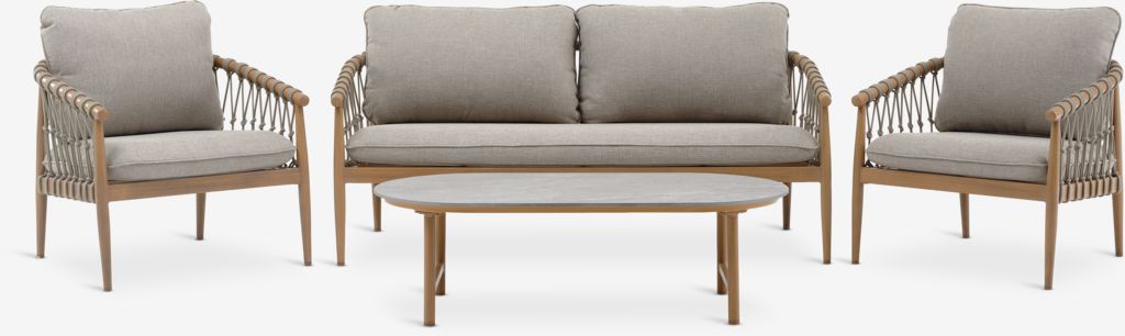 DRUMMEHOLM DRUMMEHOLM 5-Sitzer Lounge-Set Natur