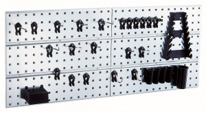 Raaco 109642 Stenska plošča X2 + 28 sponk