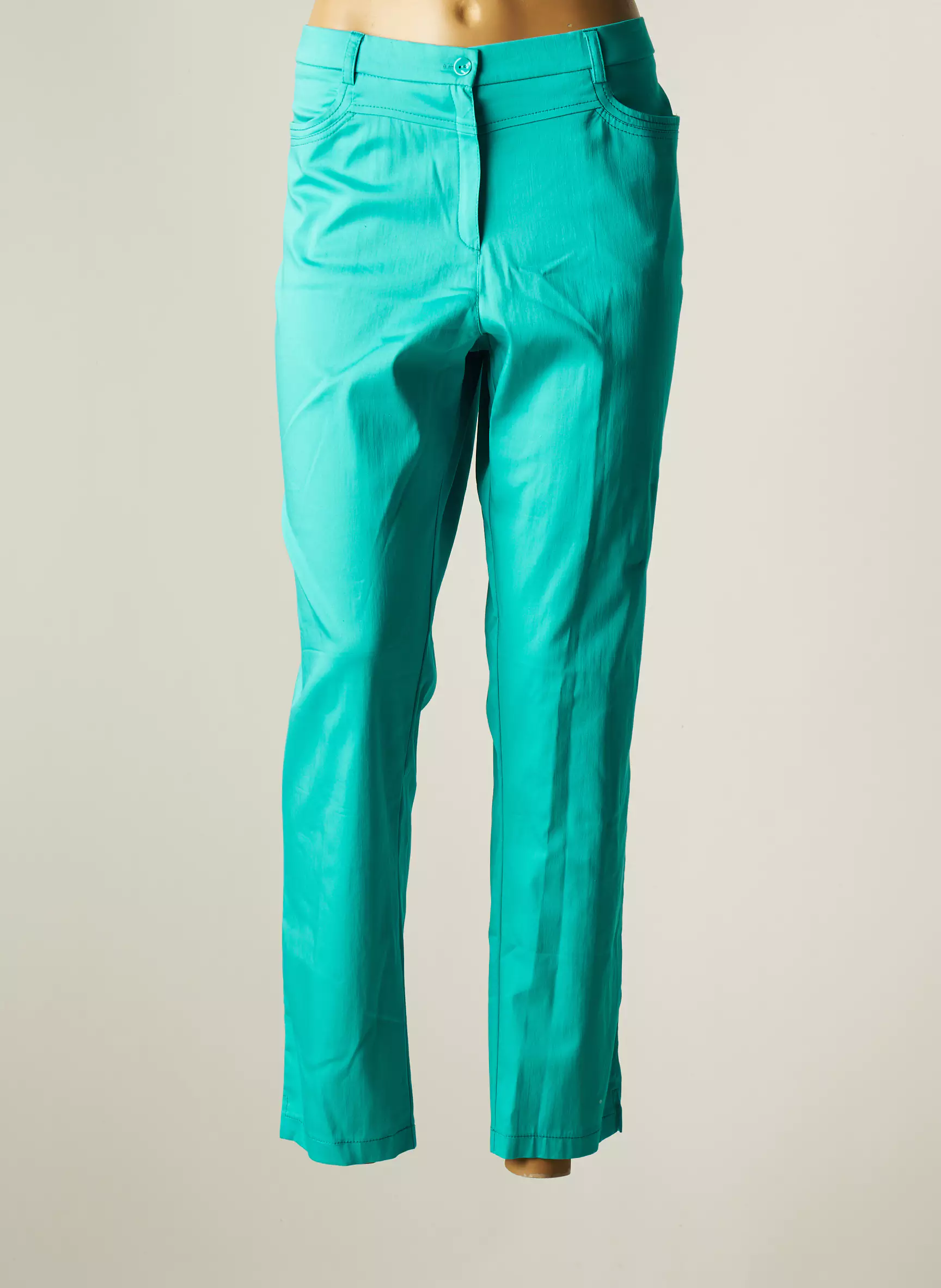Christine Laure Pantalons Slim Femme couleur vert