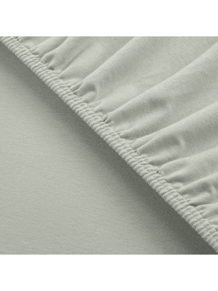 UNCOVER BY SCHIESSER Edeljersey Spannbettlaken New Jersey in Silber günstig kaufen